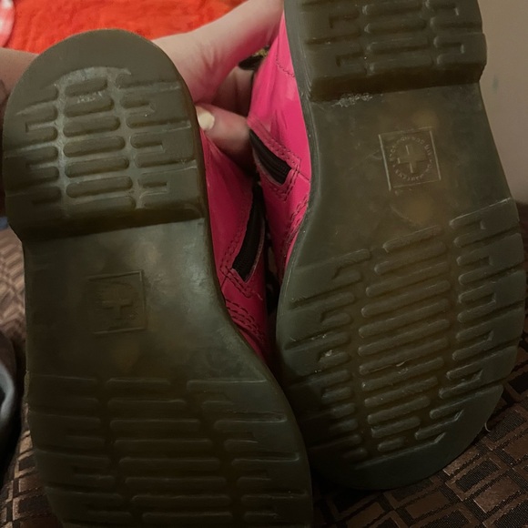 Dr. Martens Toddler Size 10C Boots Bright Pink and Black - Picture 6 of 6